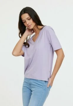 Lee Cooper Adou - T-Shirt Basique - Mauve -Lee Cooper Soldes 02bcd5ce8b1e4aeca7e14cb6da278903