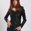 Lee Cooper Bella - Veste En Cuir - Black