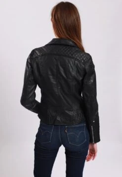 Lee Cooper Berthe - Veste En Cuir - Black -Lee Cooper Soldes 05043311a7db4da1b43f9da504c9388a