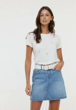 Lee Cooper Afita Mc - T-Shirt Imprimé - Optic White