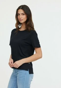 Lee Cooper Aza - T-Shirt Basique - Noir -Lee Cooper Soldes 097f2ab9d81f4da4941a7512ca63470e