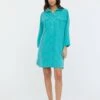 Lee Cooper Lilas - Robe Chemise - Glossy Green -Lee Cooper Soldes 0c2b6500357b4adcbde30f2e40113214
