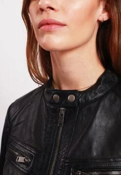 Lee Cooper Bethanie - Veste En Cuir - Black -Lee Cooper Soldes 0ed8e36062ac4fafa85d284aa1467ce1