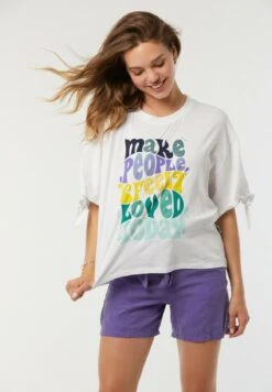 Lee Cooper Aji - T-Shirt Imprimé - Blanc -Lee Cooper Soldes 165117f0d93e4e588b101c6dc1874ea7