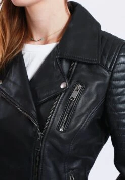 Lee Cooper Berenice - Veste En Cuir - Black -Lee Cooper Soldes 18a360c3613d4a868d9acbacd398299b