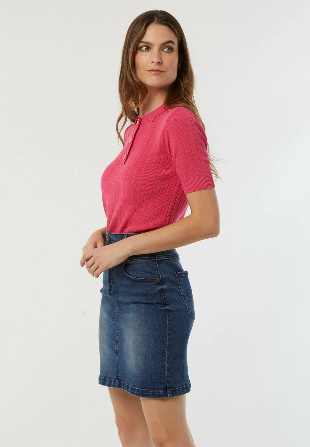 Lee Cooper Caissy - Polo - Fushia 5 Lee Cooper Caissy - Polo - Fushia – Image 3