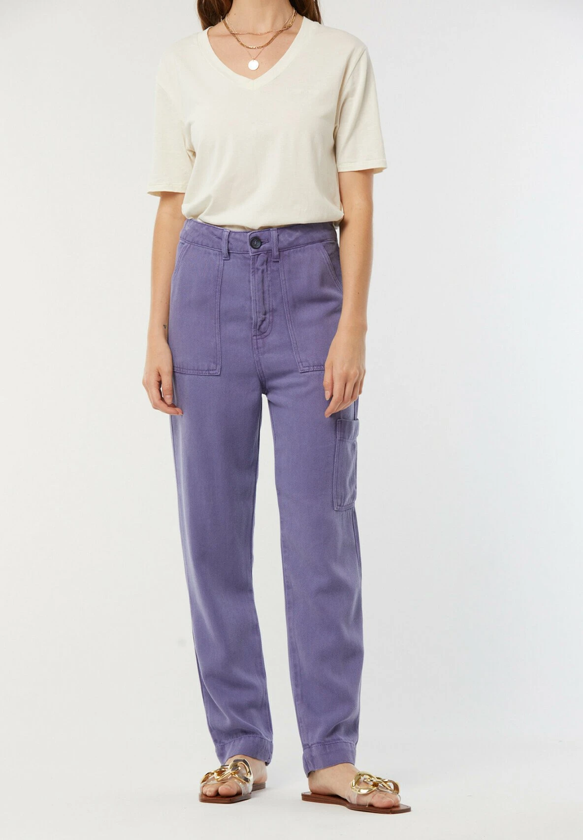Lee Cooper Gixie - Pantalon Classique - Violet 4 Lee Cooper Gixie - Pantalon Classique - Violet – Image 2