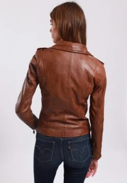 Lee Cooper Bella - Veste En Cuir - Cognac -Lee Cooper Soldes 1f29fd8e88694271a51af74c31abeaa0