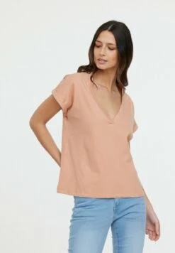 Lee Cooper Alys Mc - T-Shirt Basique - Terra -Lee Cooper Soldes 1fb85506a94740cfae1079800eaad751