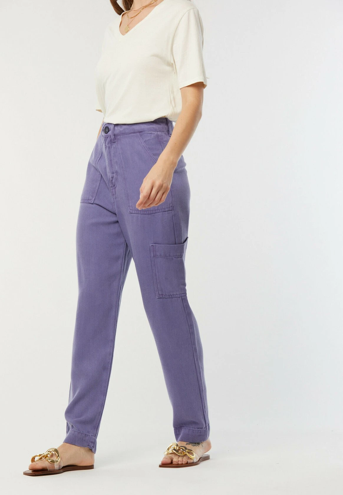 Lee Cooper Gixie - Pantalon Classique - Violet 7 Lee Cooper Gixie - Pantalon Classique - Violet – Image 5