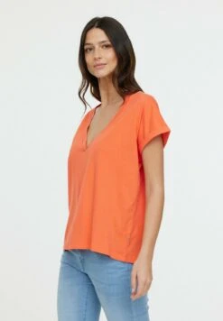 Lee Cooper Alys Mc - T-Shirt Basique - Mandarine -Lee Cooper Soldes 35f6471e6e6c4c6c807e8b567c4e8203