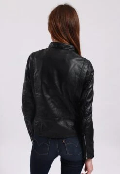 Lee Cooper Leather Jacket With Round Collar And Push Button Closure - - Veste En Cuir - Black 8 Lee Cooper Leather Jacket With Round Collar And Push Button Closure - - Veste En Cuir - Black -Lee Cooper Soldes 3df9a1e983f24a9b90cdd31689c735a8