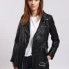 Lee Cooper Beatriz - Veste En Cuir - Black -Lee Cooper Soldes 433bff988579417d8cfa01642c550936