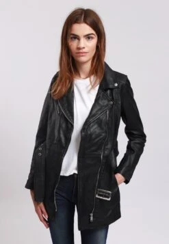 Lee Cooper Beatriz - Veste En Cuir - Black