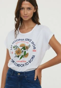 Lee Cooper Azial Mc - T-Shirt Imprimé - Optic White -Lee Cooper Soldes 44e5ea705c4e4fbfa742436297db8711