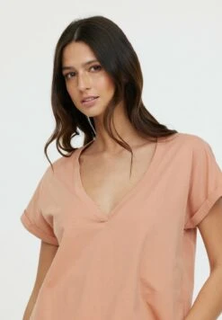 Lee Cooper Alys Mc - T-Shirt Basique - Terra -Lee Cooper Soldes 454cebf9e289492fb8d095b29d71f062