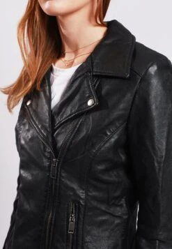 Lee Cooper Berra - Veste En Cuir - Black -Lee Cooper Soldes 4a656a6a16cc425d8a38faa92805f00c