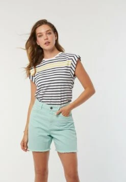 Lee Cooper Afa - T-Shirt Imprimé - Encre Et Jaune Fluo -Lee Cooper Soldes 4e36be3670ff4b7696022045818a3bbf