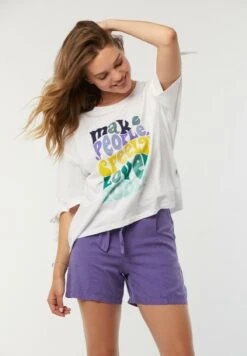 Lee Cooper Aji - T-Shirt Imprimé - Blanc -Lee Cooper Soldes 4edf2805d74c4ea48b1222d2886c328c