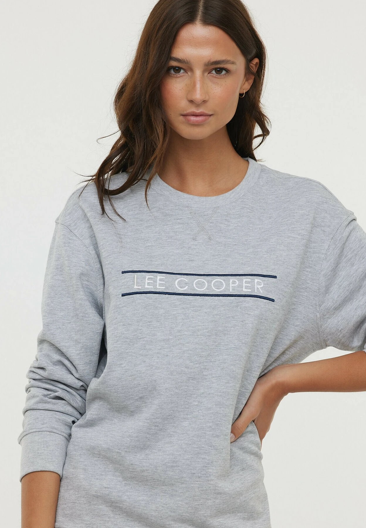 Lee Cooper Erra - Sweatshirt - Gris Chiné 5 Lee Cooper Erra - Sweatshirt - Gris Chiné – Image 3