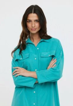 Lee Cooper Lilas - Robe Chemise - Glossy Green 9 Lee Cooper Lilas - Robe Chemise - Glossy Green -Lee Cooper Soldes 554a02d212fd412a85d2ccad97ff336e
