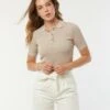 Lee Cooper Caissy - Polo - Beige Doré -Lee Cooper Soldes 57fe1096cf3f42a39fff0f35ae2ec6e6