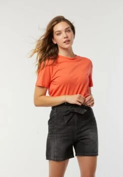 Lee Cooper Aza - T-Shirt Basique - Acide Orange -Lee Cooper Soldes 5ce193d457fa4845beb7e6d997a1f98d