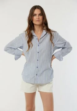 Lee Cooper Dhimmi - Chemisier - Bleu Marant -Lee Cooper Soldes 61e2954a01a84e22aa8fba18bc130fd3