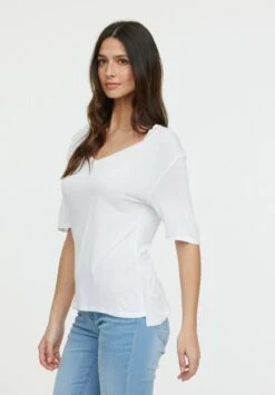 Lee Cooper Adouna M - T-Shirt Basique - Optic White -Lee Cooper Soldes 7b797052ec9749bc806f2d1d194228fb