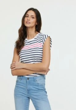 Lee Cooper Afa - T-Shirt Imprimé - Encre Et Fushia -Lee Cooper Soldes 82204afbf67544efa0631984fe3f0428