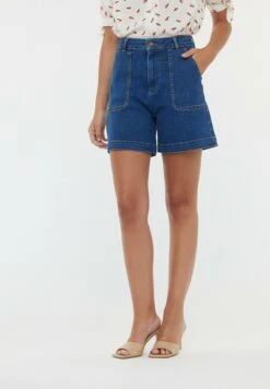 Lee Cooper Noke - Short En Jean - Medium Blue Stoned