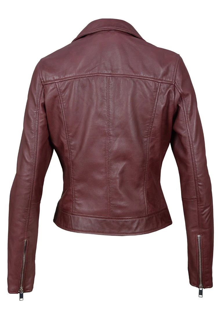 Lee Cooper Veste En Cuir - Oxblood 4 Lee Cooper Veste En Cuir - Oxblood – Image 2