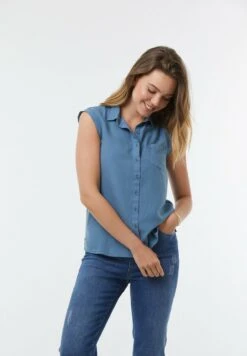 Lee Cooper Day - Chemisier - Grey Blue -Lee Cooper Soldes 84486017b32a4df29a40b5ddc5353c18