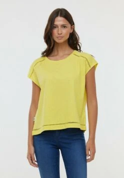 Lee Cooper Aniele Sm - T-Shirt Imprimé - Lemon