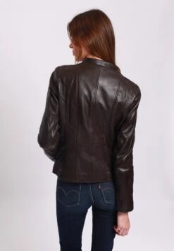 Lee Cooper Veste En Cuir - Brown -Lee Cooper Soldes 85daac4b67ac4ceba838cf229d7a6d79