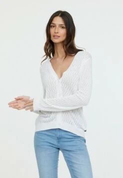 Lee Cooper Capu Ml - Gilet - Optic White -Lee Cooper Soldes 880bd5cb81b943c484c6a5a254e59d34