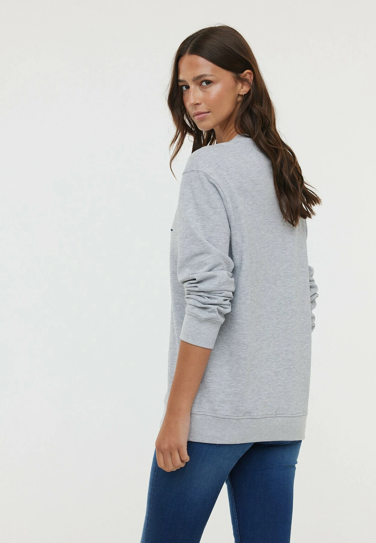 Lee Cooper Erra - Sweatshirt - Gris Chiné 4 Lee Cooper Erra - Sweatshirt - Gris Chiné – Image 2
