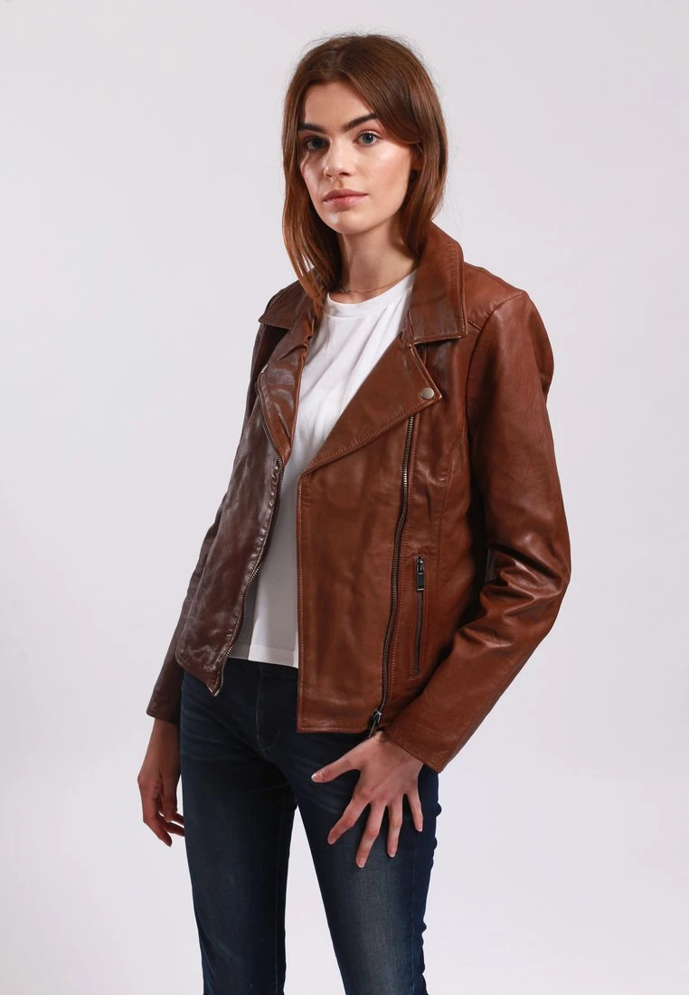 Lee Cooper Berra - Veste En Cuir - Cognac 3 Lee Cooper Berra - Veste En Cuir - Cognac