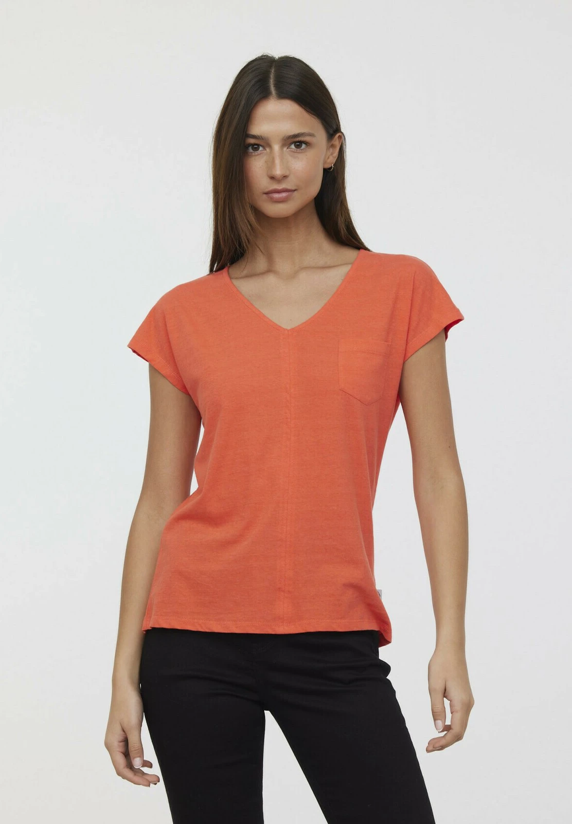 Lee Cooper Amia - T-Shirt Basique - Acide Orange 6 Lee Cooper Amia - T-Shirt Basique - Acide Orange – Image 4