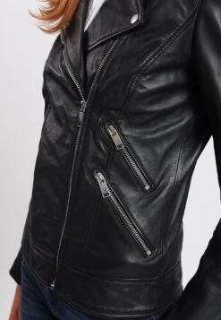 Lee Cooper Beline - Veste En Cuir - Black -Lee Cooper Soldes a6d569ae15214eed9c1f6099ea684424