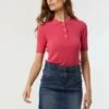 Lee Cooper Caissy - Polo - Fushia -Lee Cooper Soldes af7b87ea7e5a4255b23eb4768dd5c901