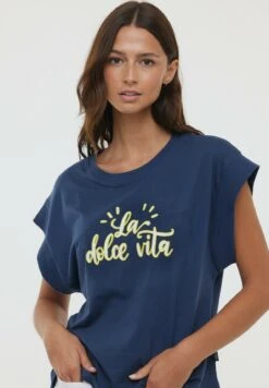 Lee Cooper Alce Sm - T-Shirt Imprimé - Navy -Lee Cooper Soldes b6cf4fbb24c24ba7a137673d32d527fe