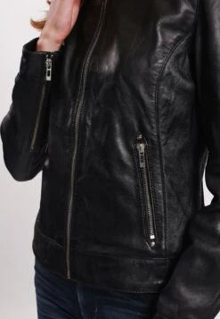 Lee Cooper Bettie - Veste En Cuir - Black -Lee Cooper Soldes bd89221fe3ec48c79ba598c98935e195