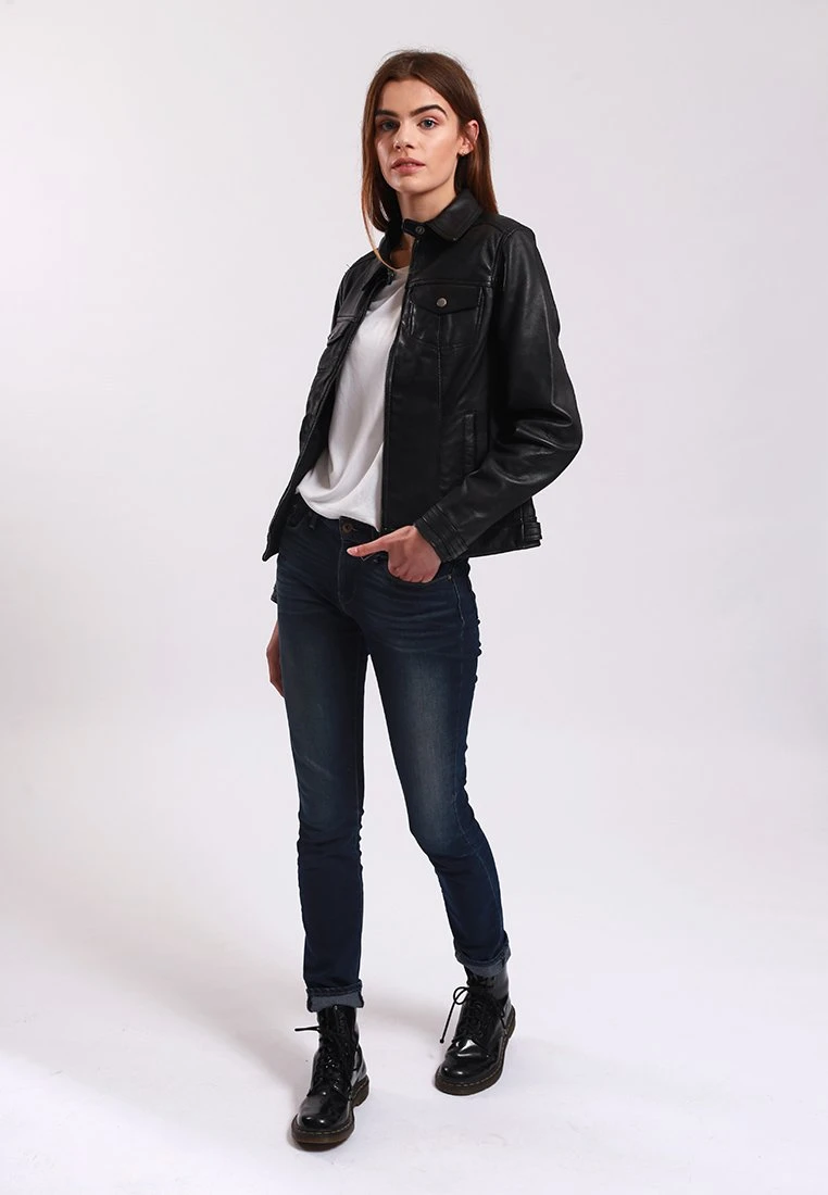 Lee Cooper Blandine - Veste En Cuir - Black 4 Lee Cooper Blandine - Veste En Cuir - Black – Image 2