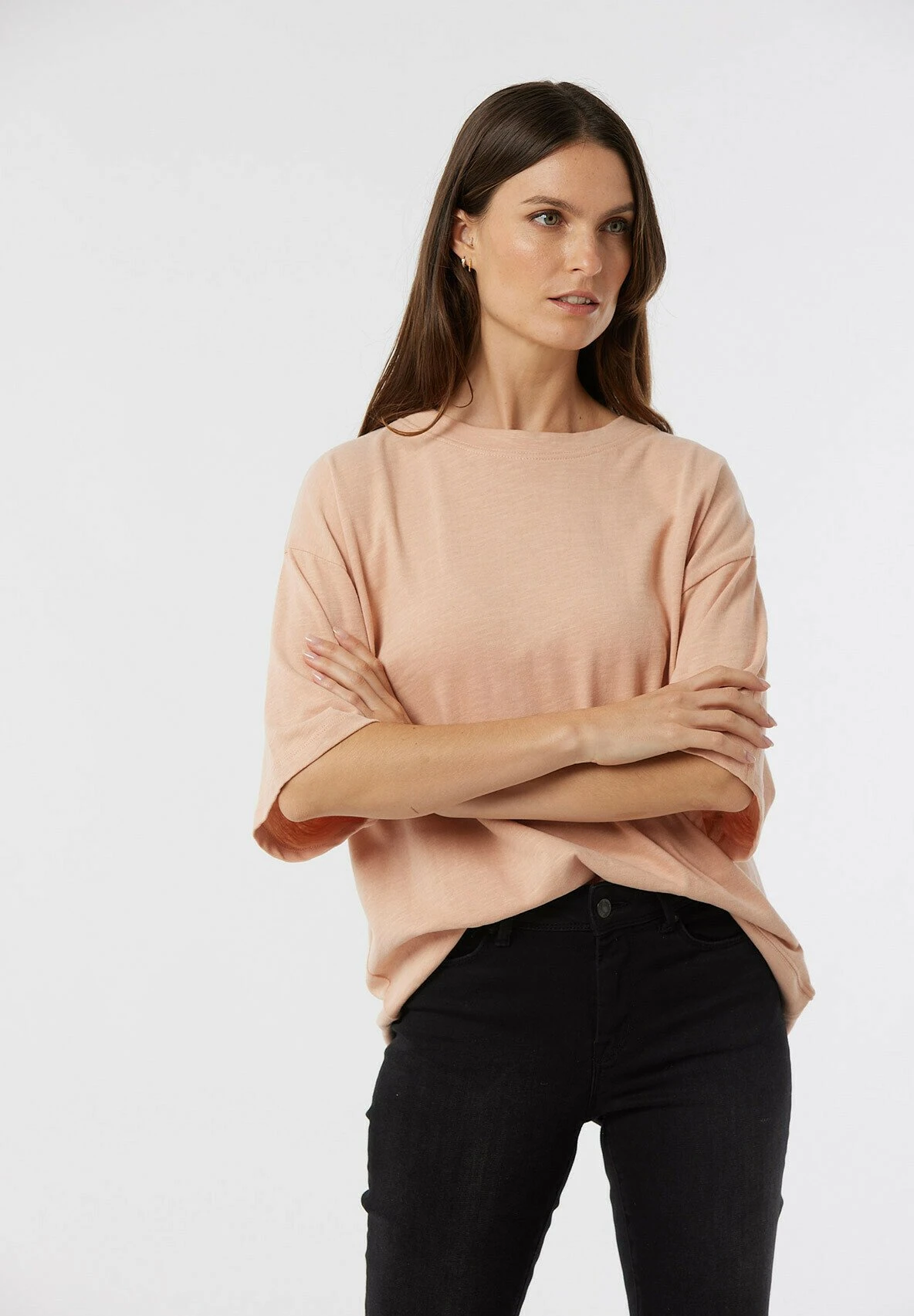 Lee Cooper Arola - T-Shirt Basique - Peche 3 Lee Cooper Arola - T-Shirt Basique - Peche