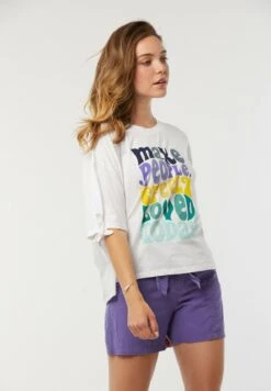 Lee Cooper Aji - T-Shirt Imprimé - Blanc -Lee Cooper Soldes c8f1f7d30454453a91ccbf40d0470bff