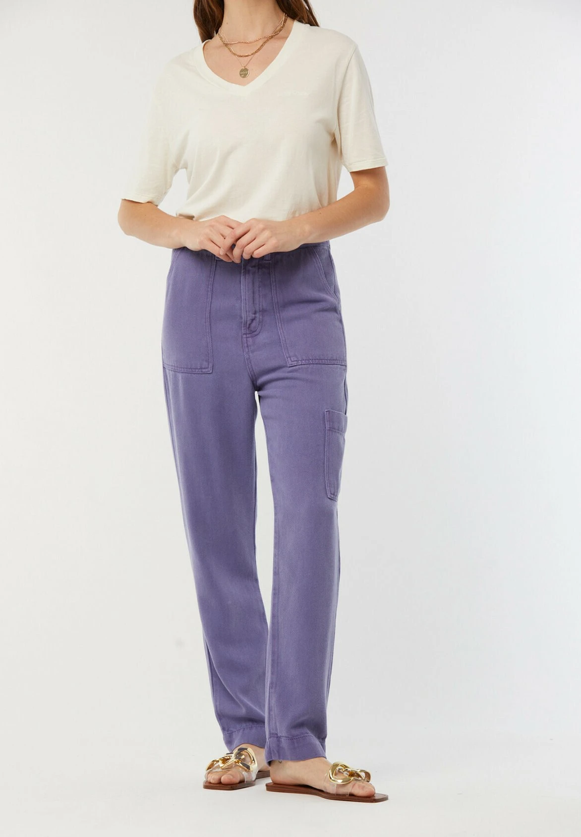 Lee Cooper Gixie - Pantalon Classique - Violet 9 Lee Cooper Gixie - Pantalon Classique - Violet – Image 7