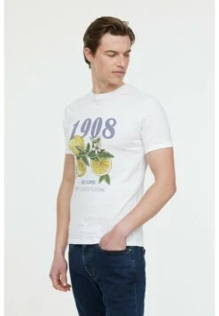 Lee Cooper Axis Mc - T-Shirt Imprimé - Optic White -Lee Cooper Soldes d875d4b9dfaf45508c2cefefd422184d