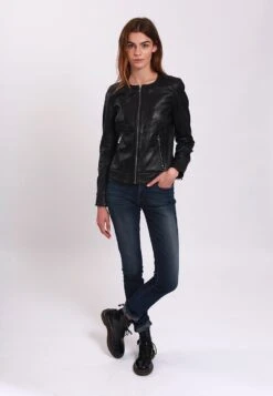 Lee Cooper Bettie - Veste En Cuir - Black -Lee Cooper Soldes da2be3dd68c54ee3ab62b8a4075ad89f