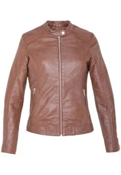 Lee Cooper Veste En Cuir - Cognac